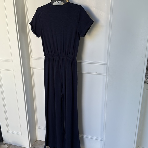 Anthropologie Saturday Sunday Elmira Jumpsuit Romper Navy Blue Color size Small - Picture 8 of 10